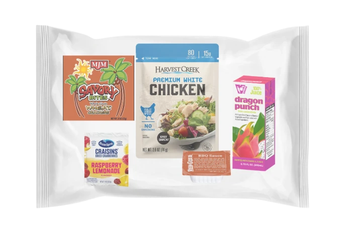 Lunch Champs™ Premium White Chicken BBQ Pouch Kit